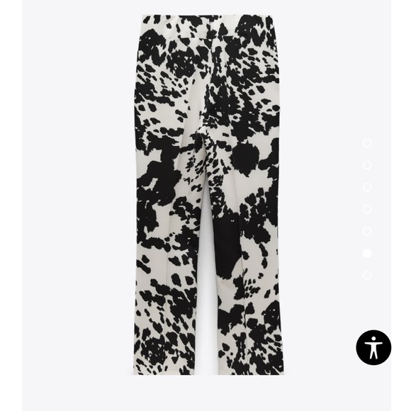 ZARA ANIMAL PRINT MINI FLARE PANTS - Picture 3 of 3